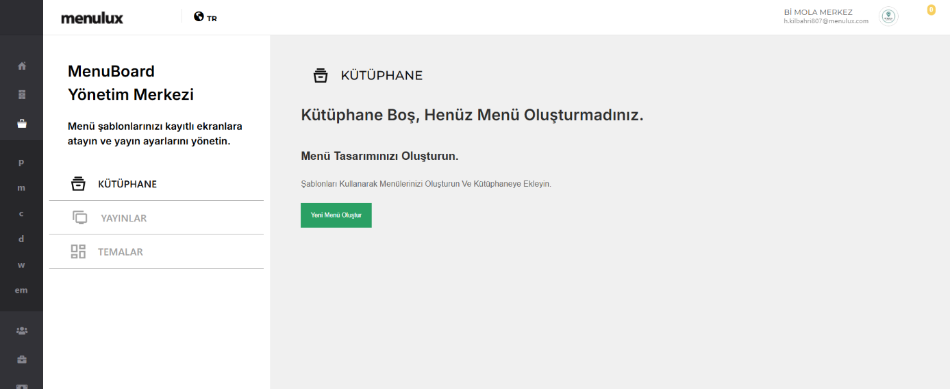 Kütüphane Ekranı