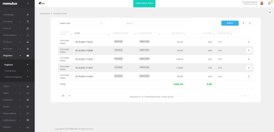 Kredi Kartı Hareketler Sayfası