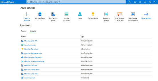 Menulux Windows Azure Bulut Platformu